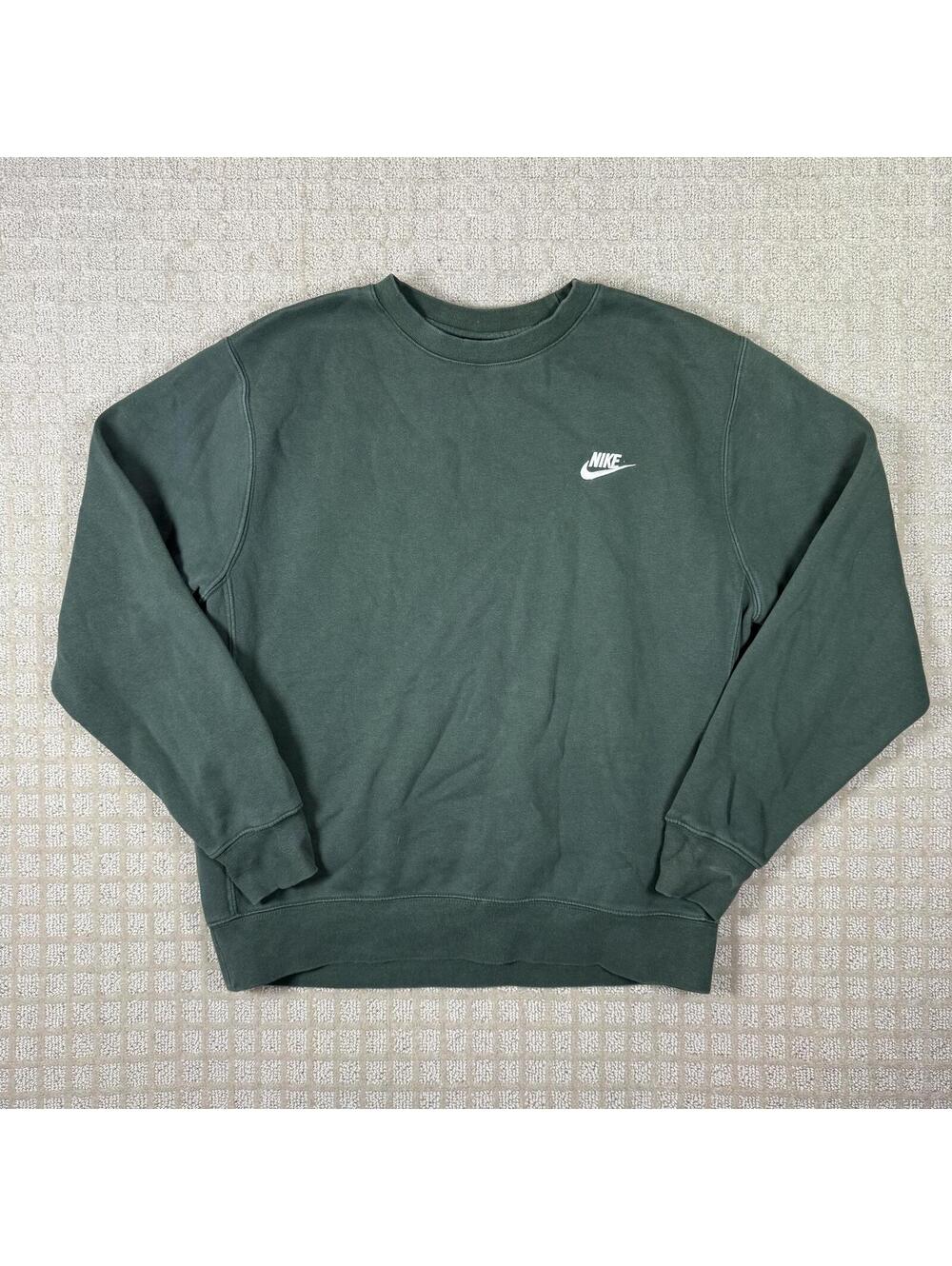 Nike Mini Swoosh Crewneck Sweatshirt Green Medium